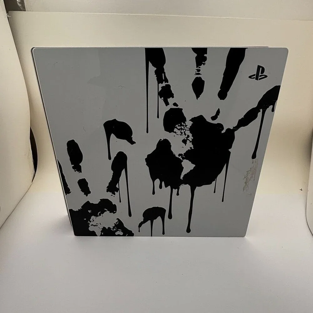 White PlayStation 4 Pro Death Stranding Limited Edition CUH-7215B Console Only